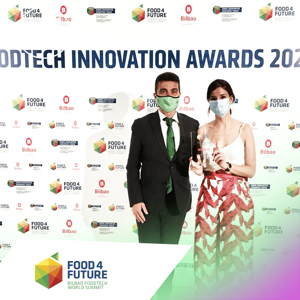 Image of Nucaps recognized with the ‘most Innovative foodtech startup’ award