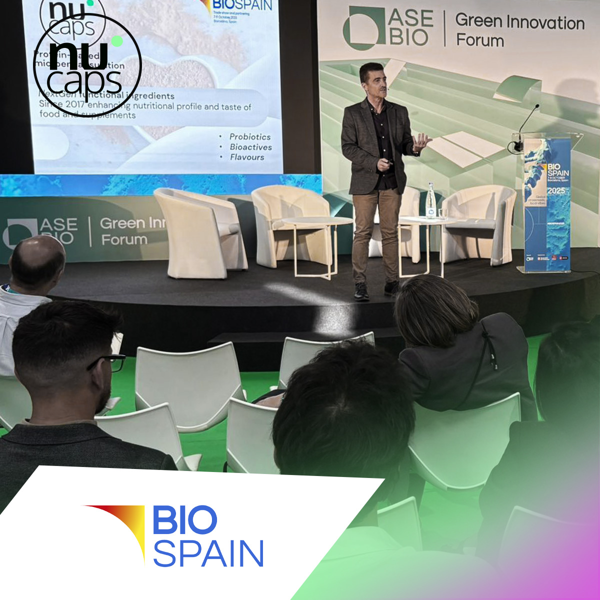 Imagen deNUCAPS presente en el Barcelona BIOSPAIN 2025