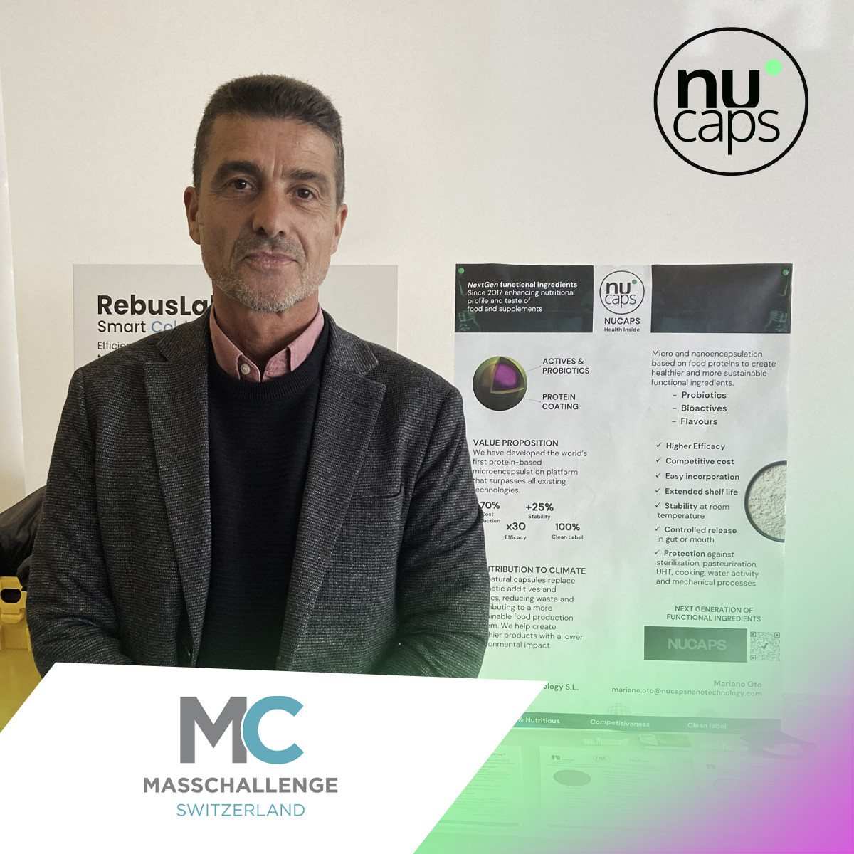 Imagen deNUCAPS presente en Lausana con MassChallenge Suiza