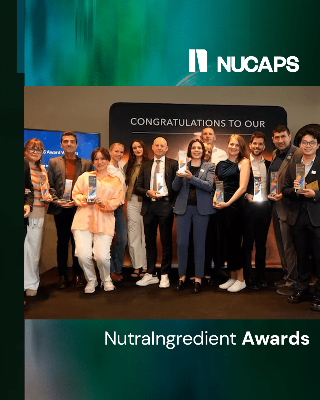 Imagen deNUCAPS gana el Start-Up Award en los NutraIngredients Awards 2026